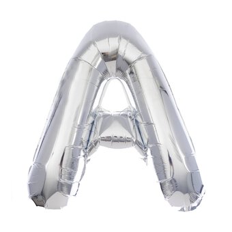 Extra Large Silver Foil Letter A Balloon