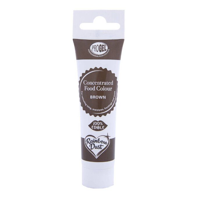 Rainbow Dust Brown ProGel Food Colouring 25g image number 1