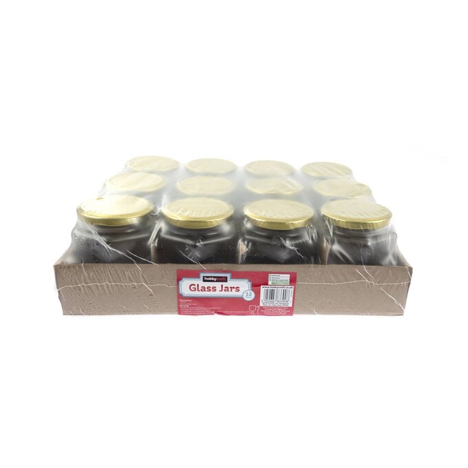 Clear Hexagonal Glass Jars 350ml 12 Pack image number 5
