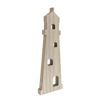 Wooden Lighthouse 7cm x 22cm x 1.5cm