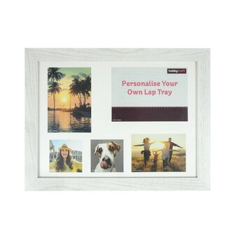 Personalisable White Lap Tray