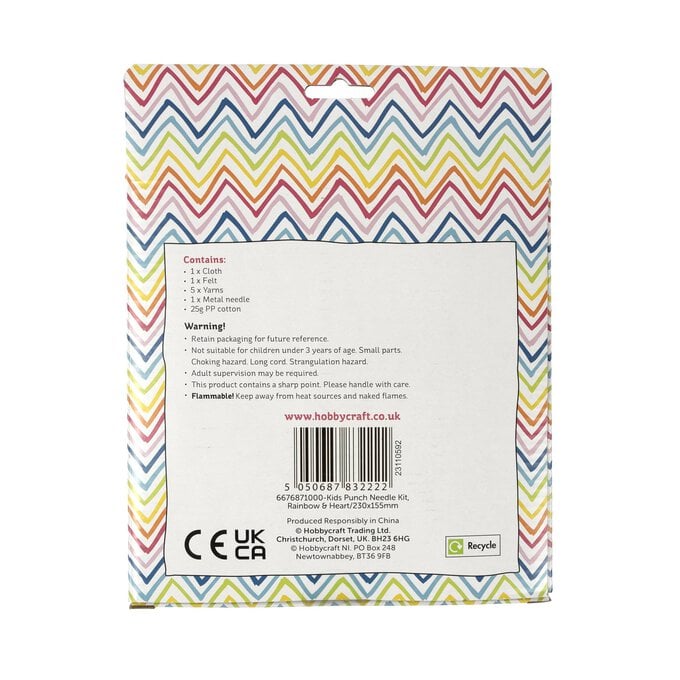 Rainbow and Heart Punch Needle Kit image number 5