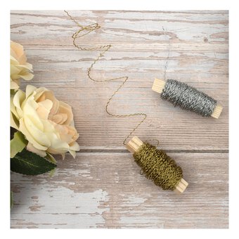 Gold Floral Bullion Wire 0.5mm x 16m