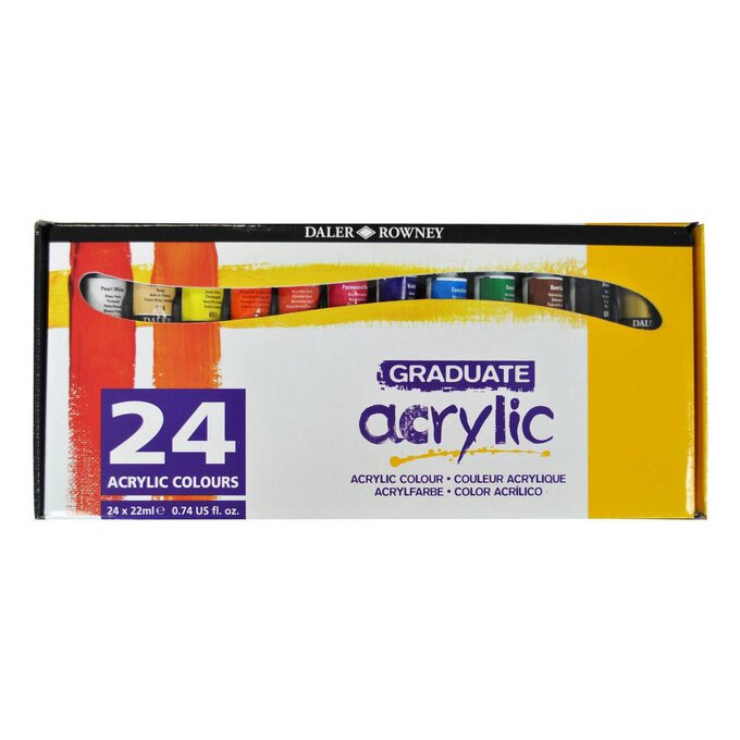 Daler-Rowney Graduate Acrylic Paint 24 Pack image number 1