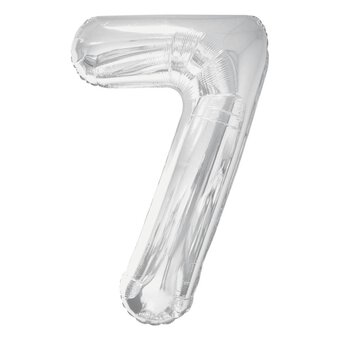 Extra Large Silver Foil 7 Balloon