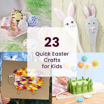 23 Quick Easter Crafts for Kids