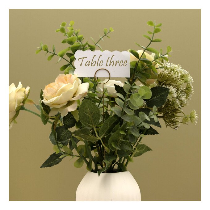 Gold Circle Card Holders 6 Pack image number 1
