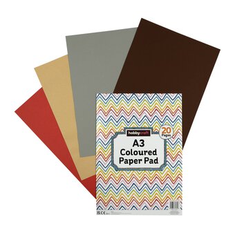 Coloured Paper Pad A3