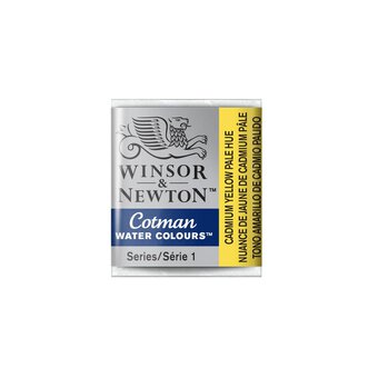 Winsor & Newton Cadmium Yellow Pale Hue Cotman Watercolour Half Pan