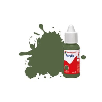 Humbrol 117 US Light Green Matt Acrylic Paint Dropper 14ml 