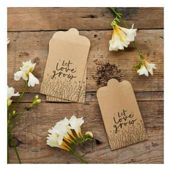 Kraft Let Love Grow Seed Favour Bag 20 Pack
