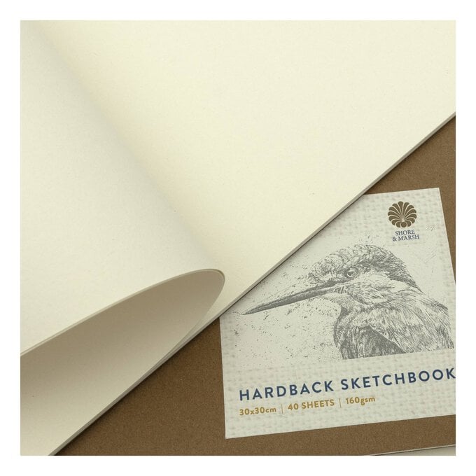 Shore & Marsh Square Hardback Sketchbook 30cm x 30cm 40 Sheets image number 3
