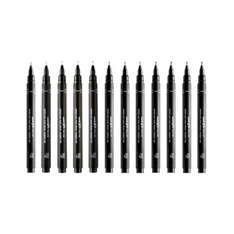 Uni-ball PIN Expert Selection Fineliners 12 Pack