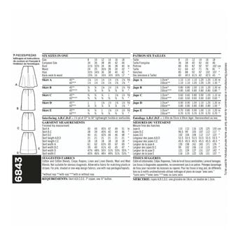 New Look Women’s Skirt Sewing Pattern 6843