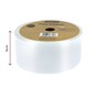 White Poly Ribbon 5cm x 91m image number 4