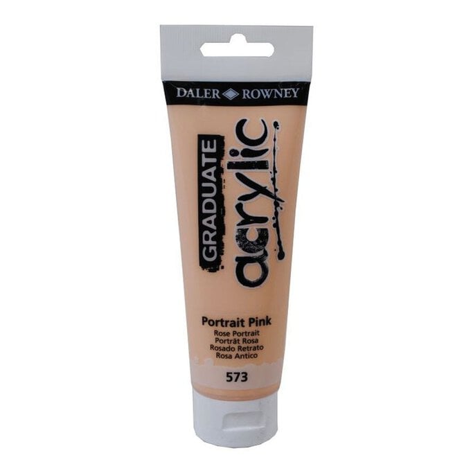 Daler-Rowney Graduate Portrait Pink Acrylic Paint 120ml image number 1