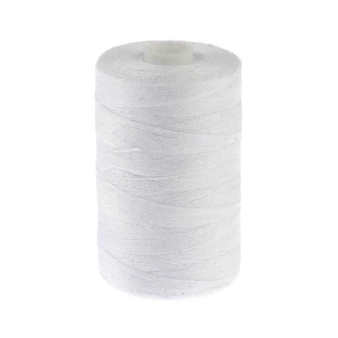 Valuecrafts White Polyester Thread 800m