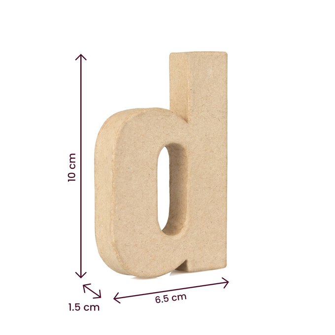 Lowercase Mini Mache Letter D image number 5