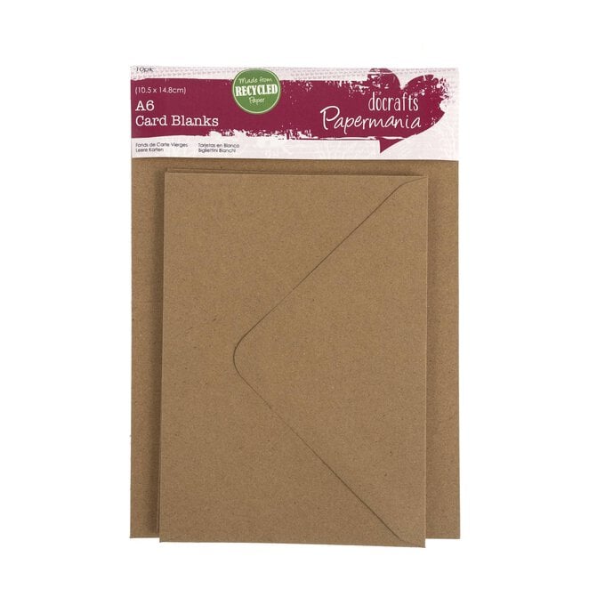 Papermania Kraft Cards A6 10 Pack image number 4