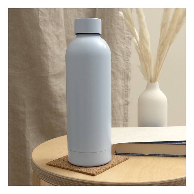 Blue Matt Metal Water Bottle image number 2
