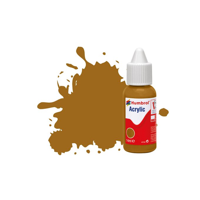 Humbrol 26 Khaki Matt Acrylic Paint Dropper 14ml 