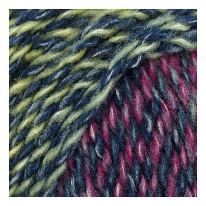 Knitcraft Blue and Pink Mix Country Folk Yarn 200g image number 2