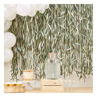 Ginger Ray Leaf Ribbon Backdrop 100m