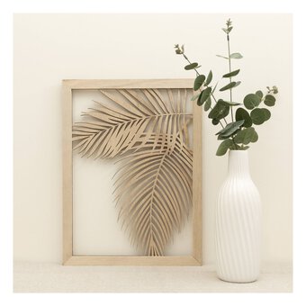 Palm Wooden Cut-Out Wall Decoration 30cm x 40cm