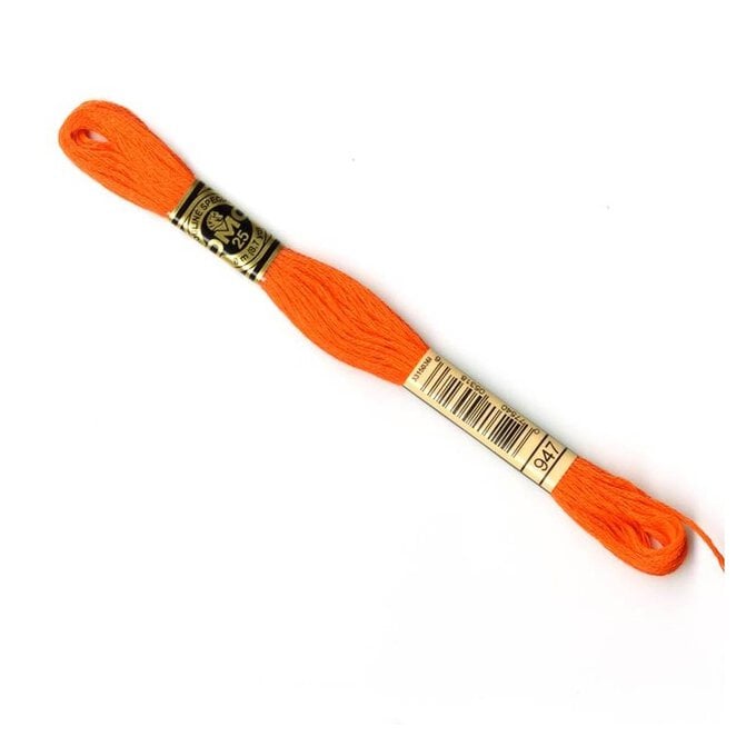 DMC Orange Mouline Special 25 Cotton Thread 8m (947) image number 1