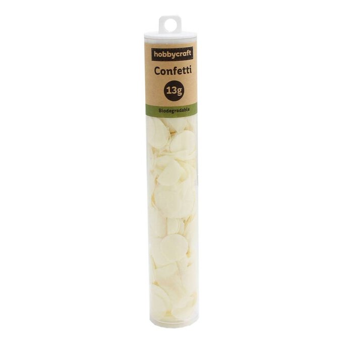 Cream Biodegradable Confetti Circles 13g image number 2